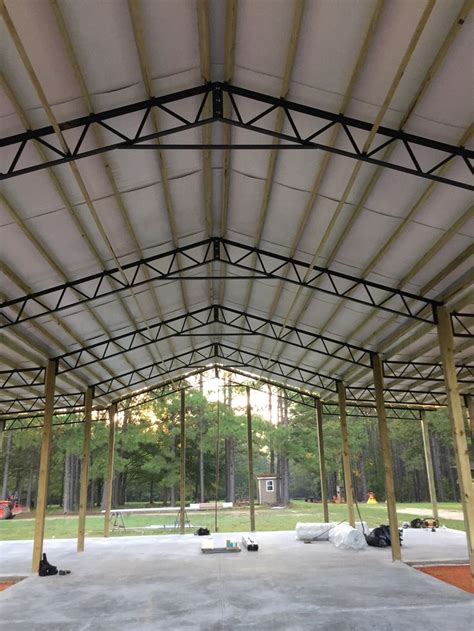 fabricating pole barn metal rafters|metal truss pole barn kits.